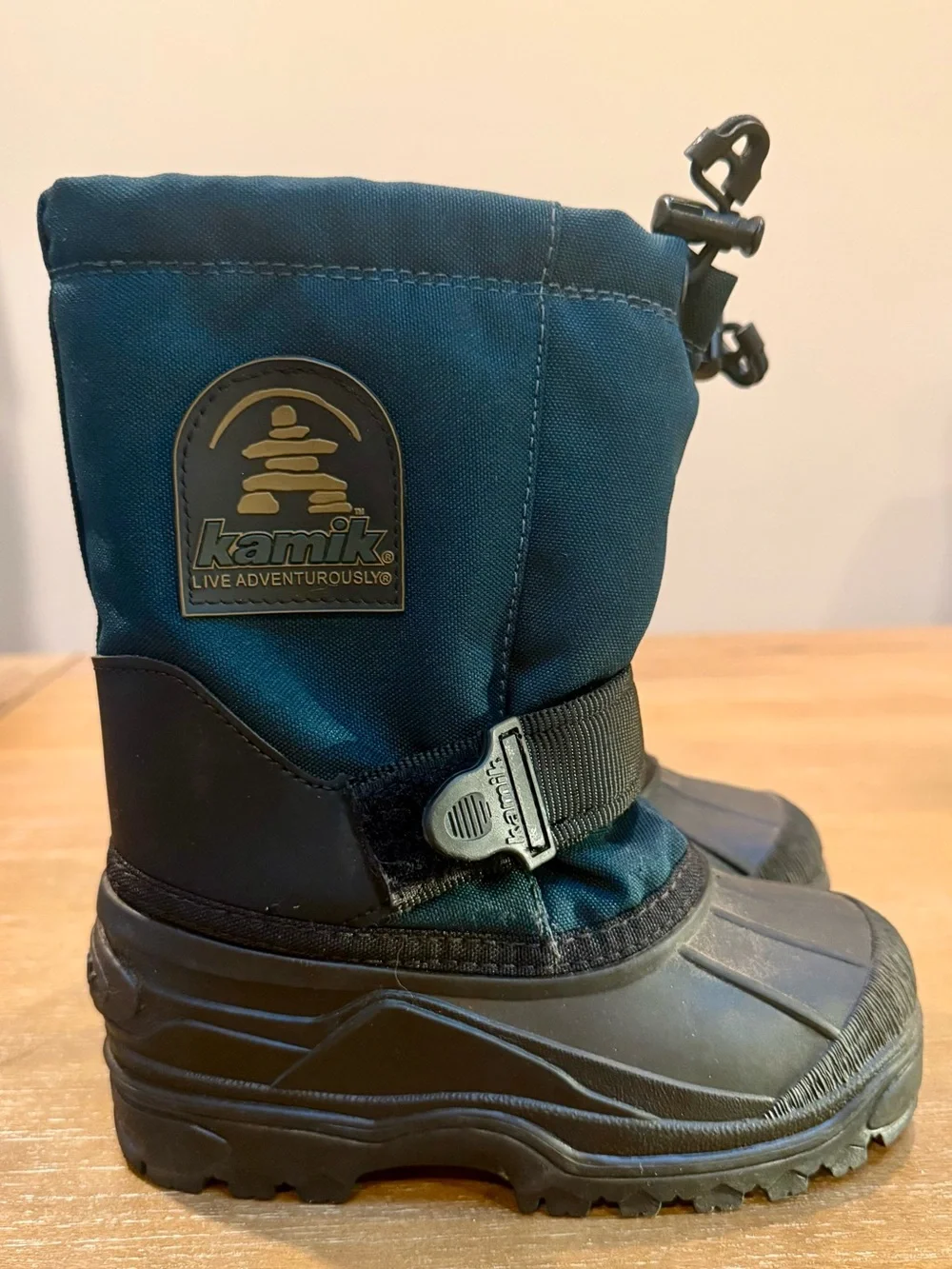 Kamik Youth Waterbug Winter Snow Boot Waterproof Dk Teal Size 11